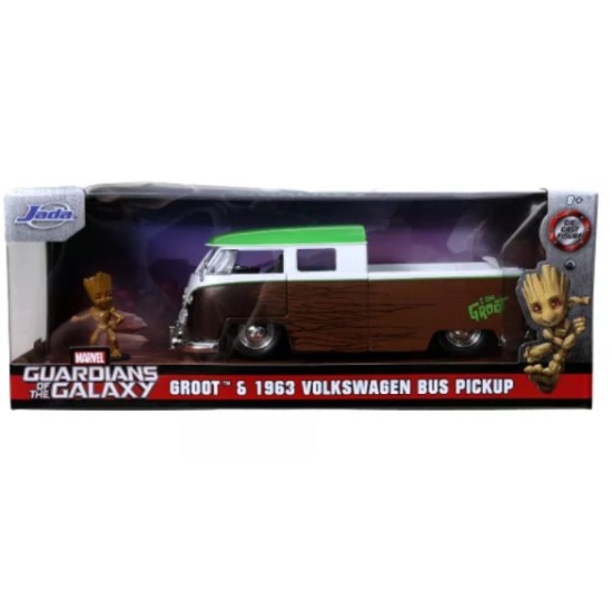 1/24 1963 VW MICROBUS WITH GROOT FIGURE MARVEL GUARDIANS OF THE GALAXY