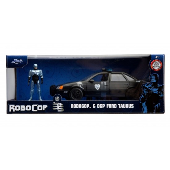 1/24 OCP FORD TAURUS WITH ROBOCOP FIGURE 35TH ANNIVERSARY 33743
