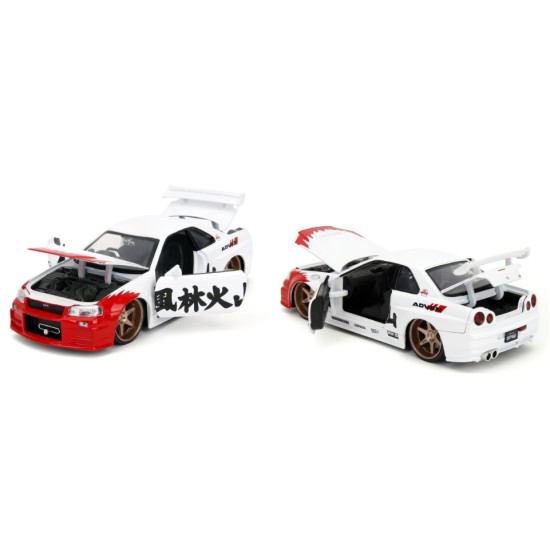 1/24 STREET FIGHTER 2002 NISSAN SKYLINE GT-R (R34) W/RYU