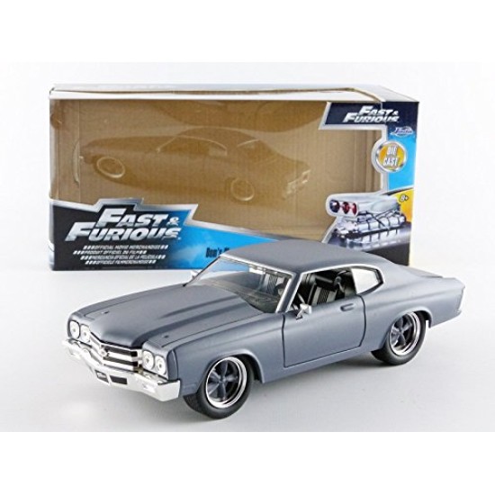 JAD97835 - 1/24 1970 CHEVROLET CHEVELLE FAST AND FURIOUS PRIMER GREY