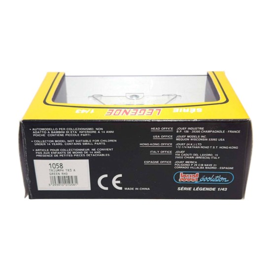 JOUEF EVOLUTION SERIE LEGENDE 1/43 TRIUMPH TR3-A GREEN RHD 1011