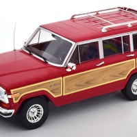 KK Scale Jeep Grand Wagoneer, Rouge Foncé/optique De Bois 1989 1 18
