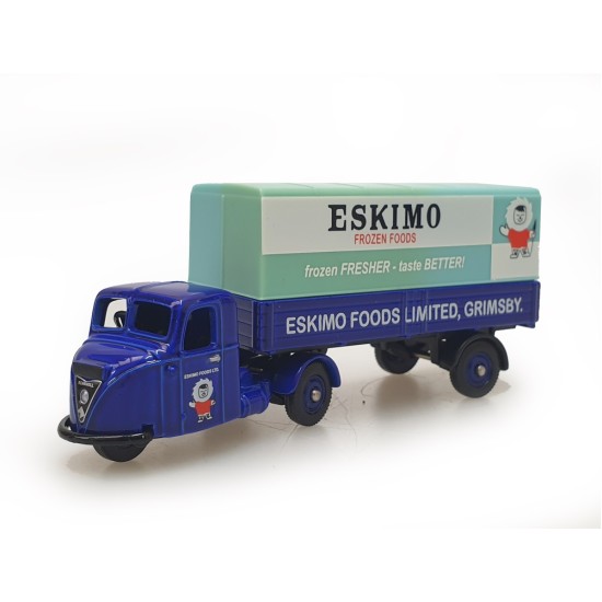 LLEDO TRACKSIDE 1/76 SCAMMEL SCARAB BOX TRAILER ESKIMO FOODS DG148017