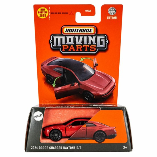 MATCHBOX MOVING PARTS 1/64 2024 DODGE CHARGER DAYTONA R/T JBW53