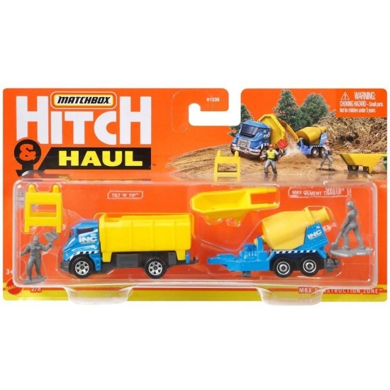 MATCHBOX HITCH & HAUL 1/64 MBX CONSTRUCTION ZONE 5/8 HFH84