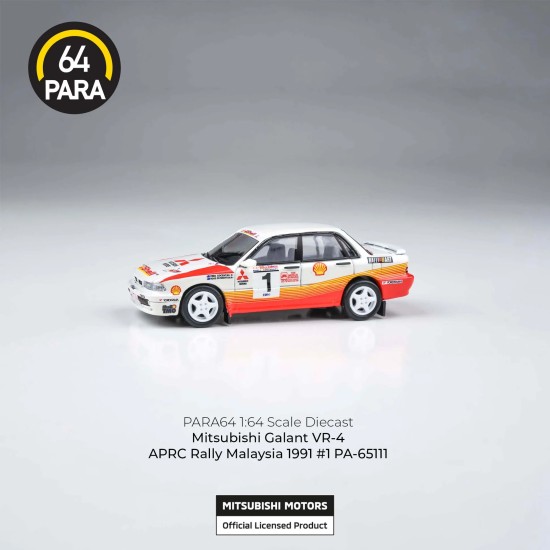 1/64 MITSUBISHI GALANT VR-4 APRC RALLY MALAYSIA 1991 NO.1 (RHD) PA-65111
