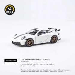 1/64 PORSCHE 911 GT3 (992.2) GRAND PRIX WHITE 2025 (RHD) PA-65873