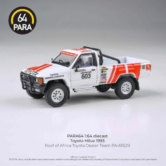 1/64 TOYOTA HILUX 1993 ROOF OF AFRICA TOYOTA DEALER TEAM (RHD) PA-65529