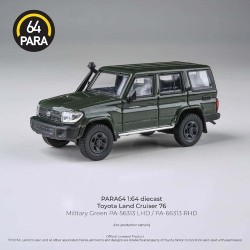 1/64 TOYOTA LANDCRUISER LC76 MILITARY GREEN 2014 (RHD) PA-66313 1/64 TOYOTA LANDCRUISER LC76 MILITARY GREEN 2014 (RHD) PA-66313