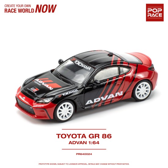 1/64 TOYOTA GR86 ADVAN PR640024