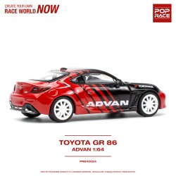 1/64 TOYOTA GR86 ADVAN PR640024 1/64 TOYOTA GR86 ADVAN PR640024