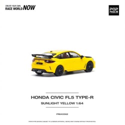 1/64 HONDA CIVIC FL5 TYPE-R SUNLIGHT YELLOW PR64-62 1/64 HONDA CIVIC FL5 TYPE-R SUNLIGHT YELLOW PR64-62