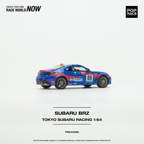 1/64 SUBARU BRZ TOKYO SUBARU RACING NO.88 PR64-88