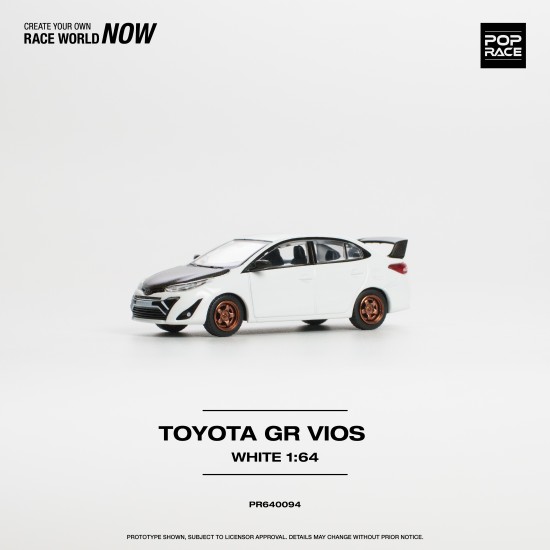 1/64 TOYOTA GR VIOS WHITE