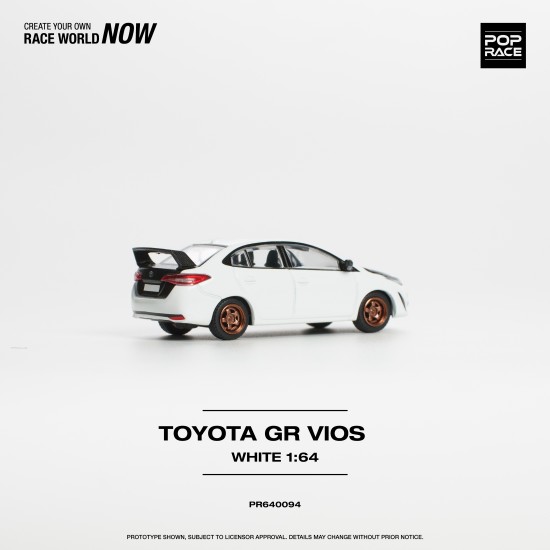 1/64 TOYOTA GR VIOS WHITE