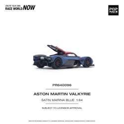 1/64 ASTON MARTIN VALKYRIE SATIN MARINA BLUE PR64-96 1/64 ASTON MARTIN VALKYRIE SATIN MARINA BLUE PR64-96