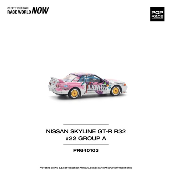 1/64 NISSAN SKYLINE GT-R R32 NO.22 AXIA GROUP A