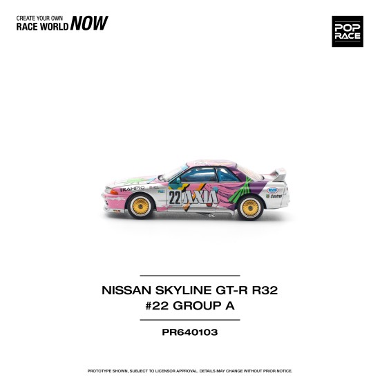 1/64 NISSAN SKYLINE GT-R R32 NO.22 AXIA GROUP A