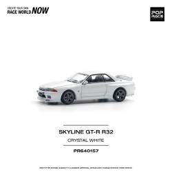1/64 NISSAN SKYLINE GT-R R32 - CRYSTAL WHITE PR640157