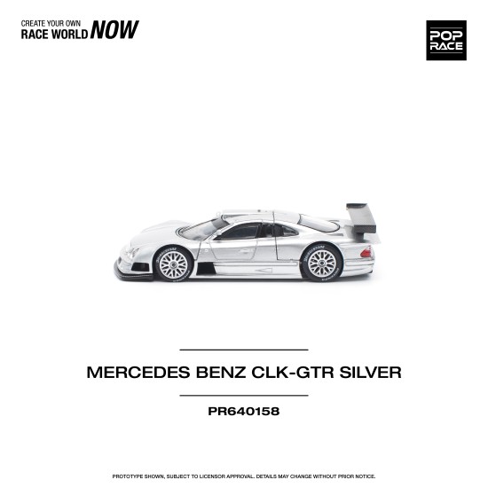 1/64 MERCEDES BENZ AMG CLK GTR SILVER