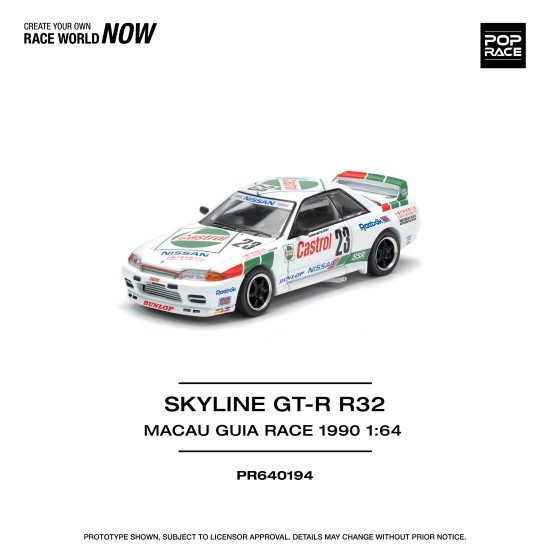 1/64 SKYLINE GT-R R32 MACAU GUIA RACE 1990 WINNER