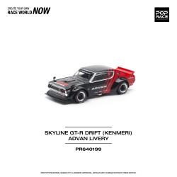 1/64 SKYLINE GT-R DRIFT (KENMERI) ADVAN LIVERY PR64-199