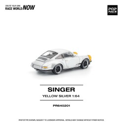 1/64 SINGER 911 SCCS HOMAGE YELLOW/SILVER 1/64 SINGER 911 SCCS HOMAGE YELLOW/SILVER