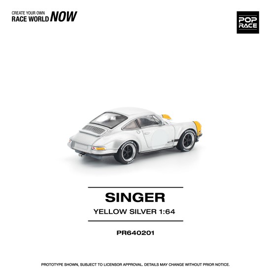 1/64 SINGER 911 SCCS HOMAGE YELLOW/SILVER