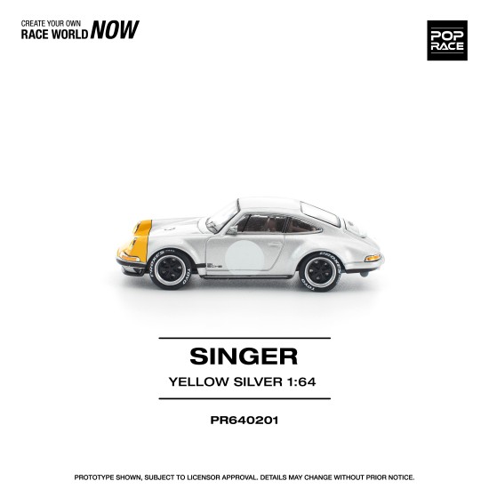 1/64 SINGER 911 SCCS HOMAGE YELLOW/SILVER
