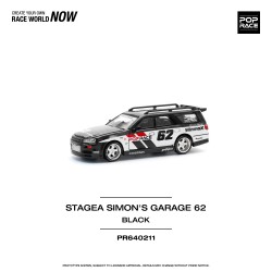 1/64 NISSAN STAGEA SIMONS GARAGE NO.62 - BLACK PR640211