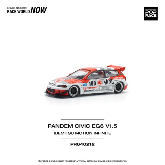 1/64 PANDEM CIVIC EG6 V1.5 IDEMITSU MOTION INFINITE