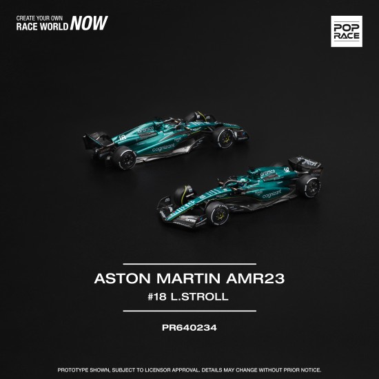 1/64 ASTON MARTIN AMR23 F1 NO.18 L. STROLL