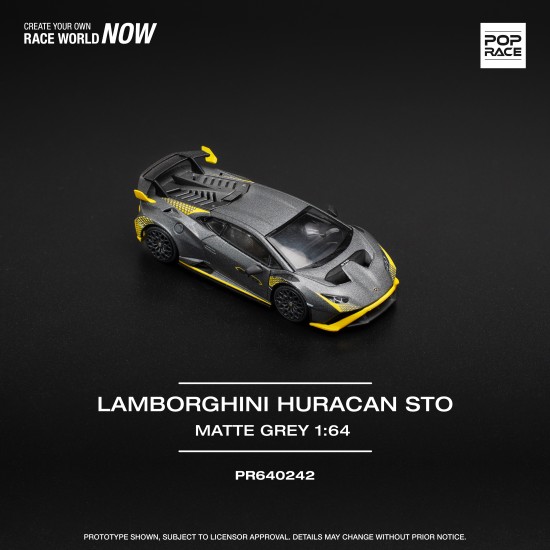 1/64 LAMBORGHINI HURACAN STO MATTE GREY 640242