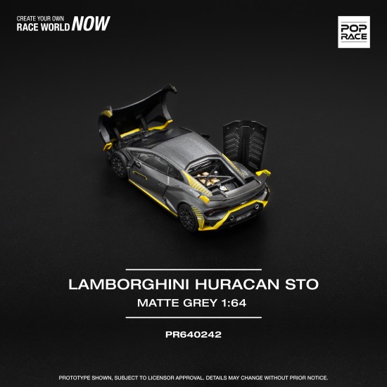 1/64 LAMBORGHINI HURACAN STO MATTE GREY 640242