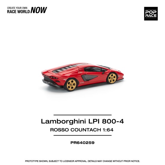 1/64 LAMBORGHINI COUNTACH LPI-800 - ROSSO