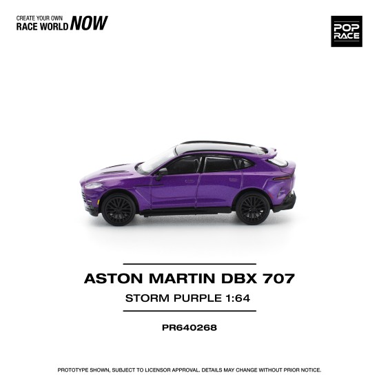 1/64 ASTON MARTIN DBX 707 - STORM PURPLE