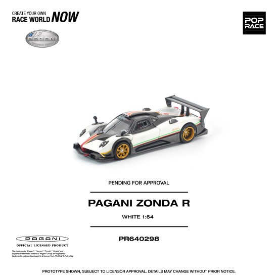 1/64 PAGANI ZONDA R WHITE