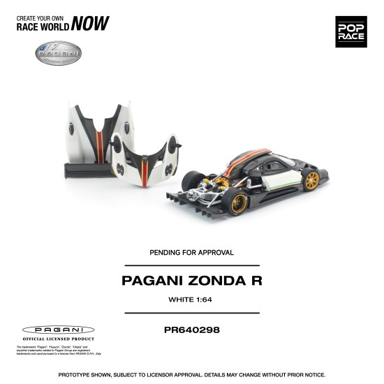 1/64 PAGANI ZONDA R WHITE