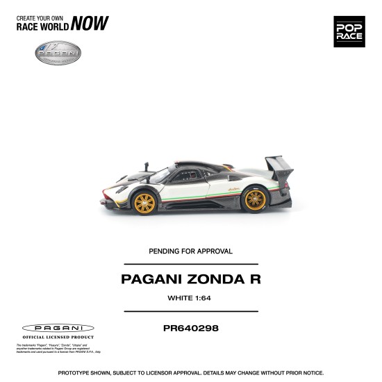 1/64 PAGANI ZONDA R WHITE