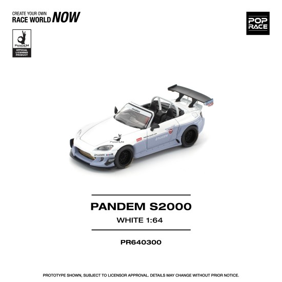 1/64 PANDEM S2000 WHITE (NEW TOOLING) 1/64 PANDEM S2000 WHITE (NEW TOOLING)