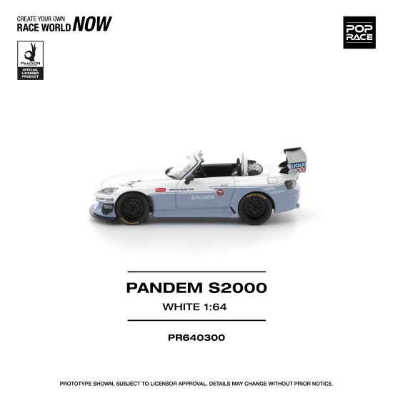 1/64 PANDEM S2000 WHITE (NEW TOOLING) 1/64 PANDEM S2000 WHITE (NEW TOOLING)