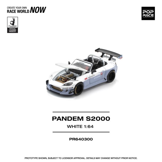 1/64 PANDEM S2000 WHITE (NEW TOOLING) 1/64 PANDEM S2000 WHITE (NEW TOOLING)