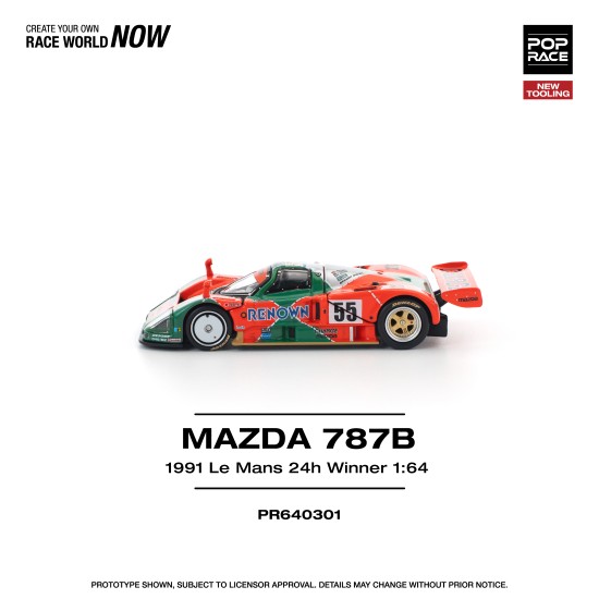 1/64 MAZDA 787B 1991 LE MANS 24H WINNER 1/64 MAZDA 787B 1991 LE MANS 24H WINNER