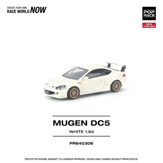 1/64 HONDA DC5 MUGEN WHITE NEW TOOLING 1/64 HONDA DC5 MUGEN WHITE NEW TOOLING