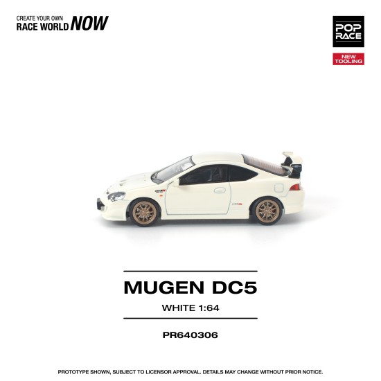 1/64 HONDA DC5 MUGEN WHITE NEW TOOLING 1/64 HONDA DC5 MUGEN WHITE NEW TOOLING