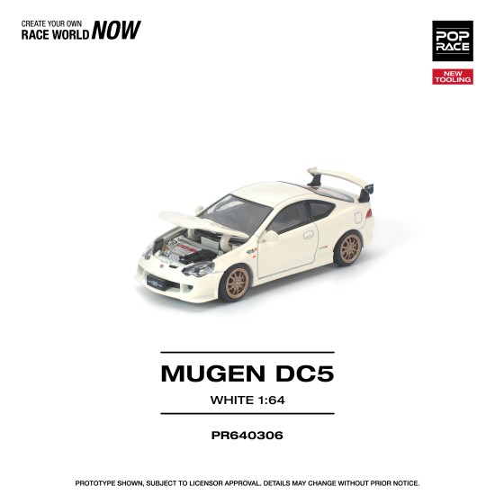 1/64 HONDA DC5 MUGEN WHITE NEW TOOLING 1/64 HONDA DC5 MUGEN WHITE NEW TOOLING