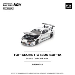 1/64 TOP SECRET GT300 SUPRA - SILVER CHROME PR640325