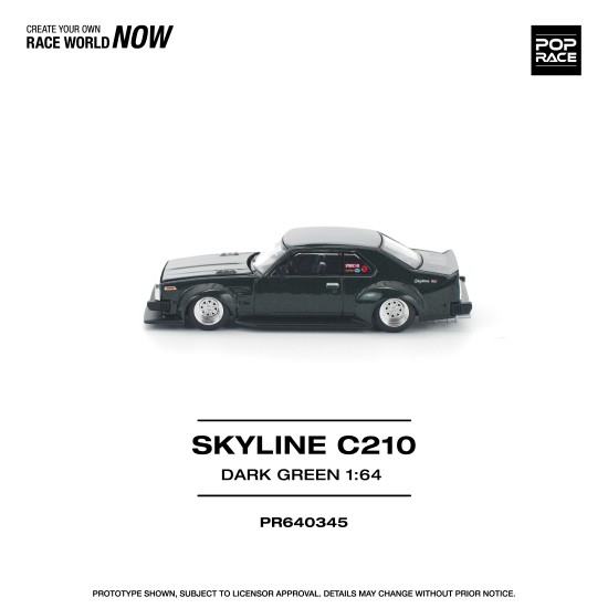 1/64 SKYLINE C210 DARK GREEN (NEW TOOLING)