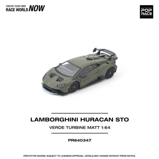 1/64 LAMBORGHINI HURACAN STO VERDE TURBINE MATT