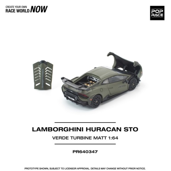 1/64 LAMBORGHINI HURACAN STO VERDE TURBINE MATT